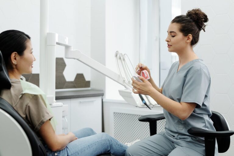 A Doctor Talking to her Patient