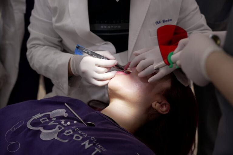 Closeup of a Woman at Having Dental Treatment