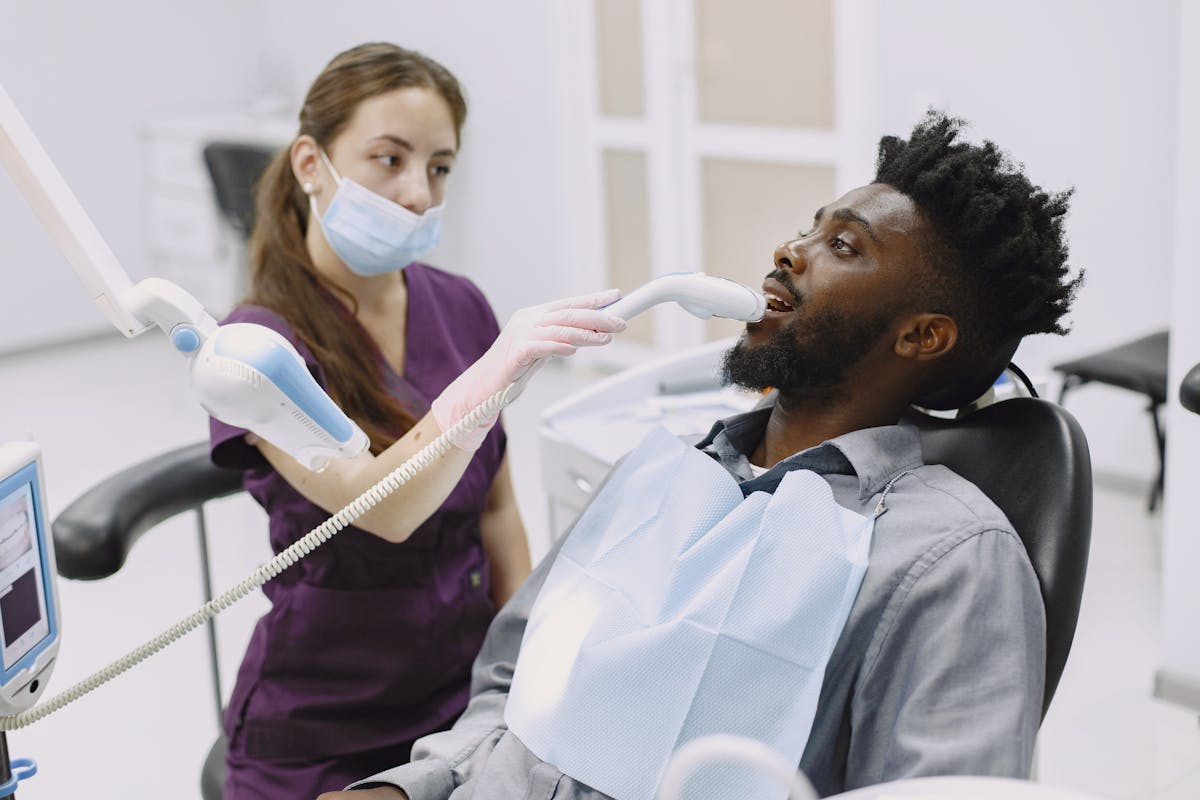 Man at Dentist